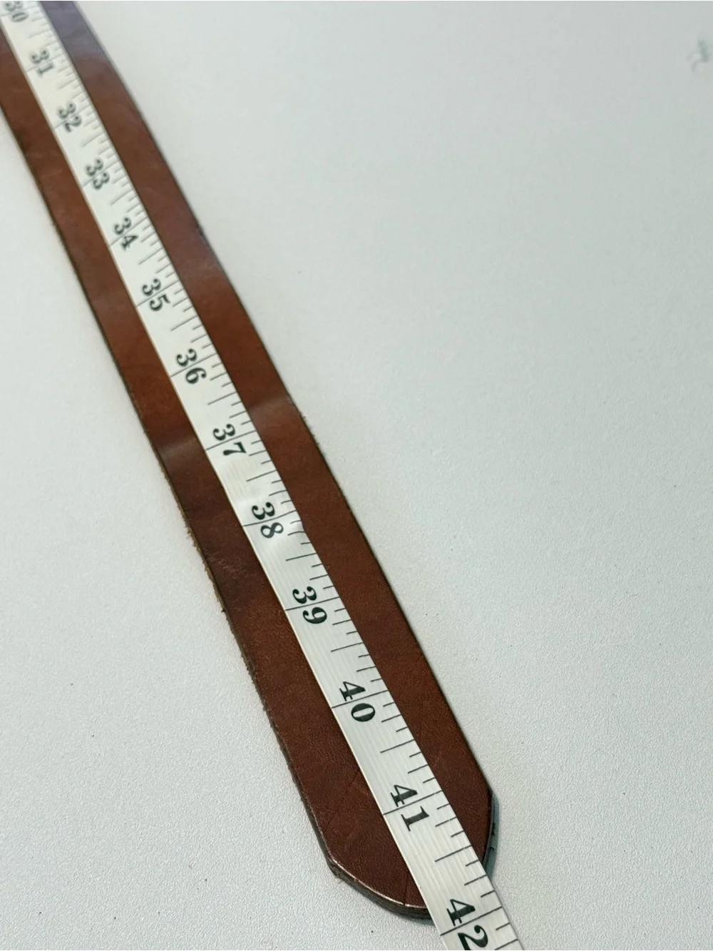 J.Crew Genuine Leather Belt Size 36 Brown Cognac Brass Buckle Classic Casual